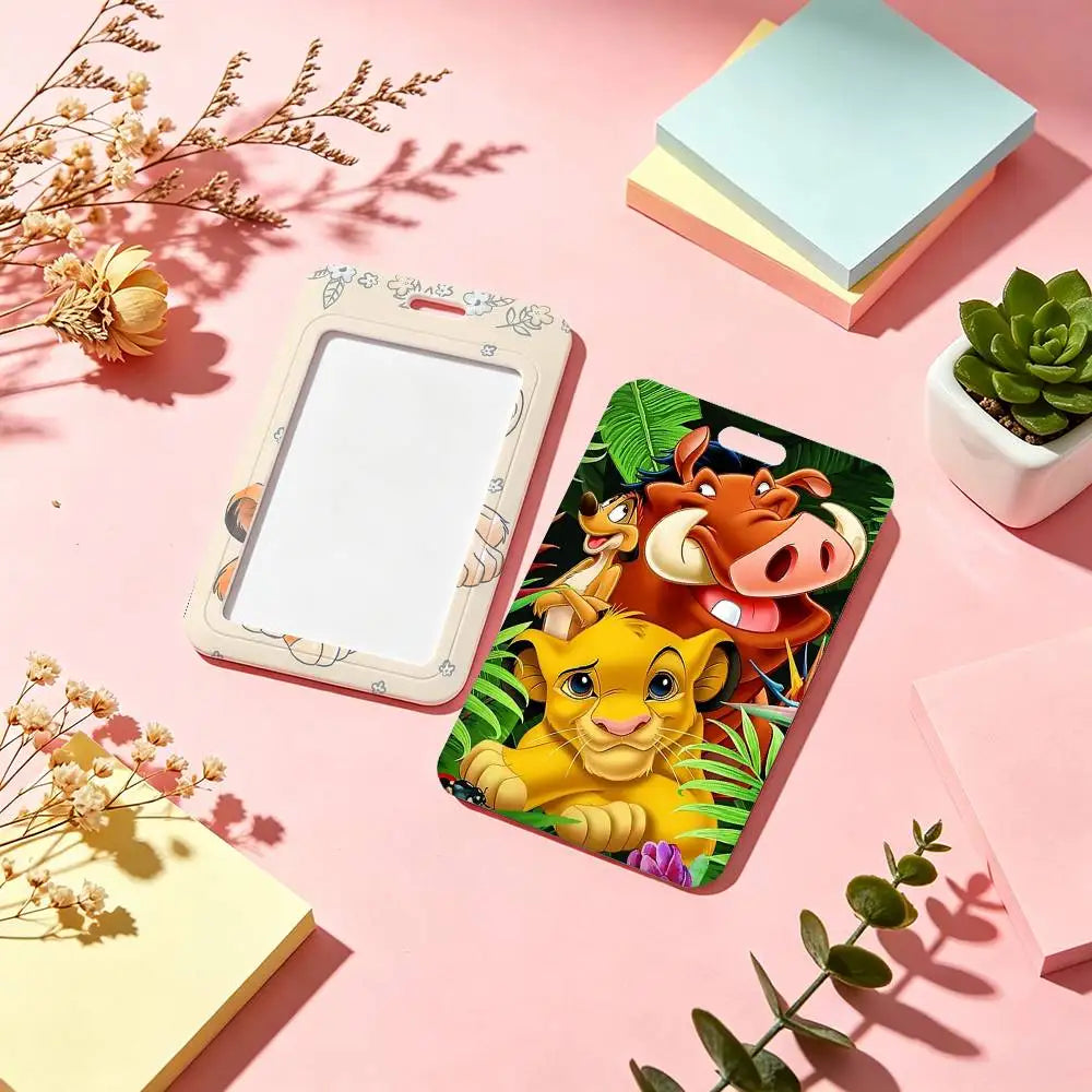 Cartoon T-The Lion King NFC Contactless Sliding Card Sleeve For Student Cards, Bus Cards, ID Cards, And Work Permits