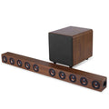 39.5 TV speaker with subwoofer 2.1 soundbar for TV coaxial/optical/card, with EQ adjustable surround sound