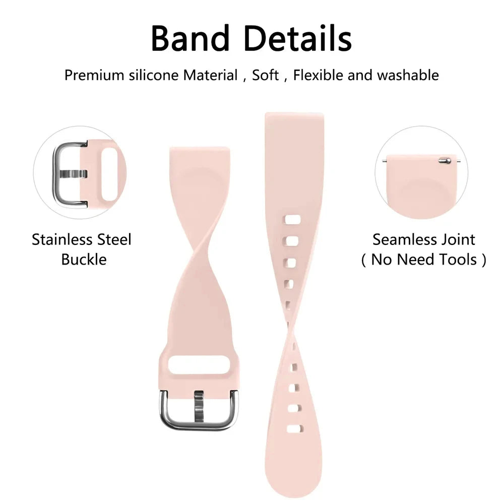 Strap For Amazfit GTS 2/4/3/GTS 2/4 Mini/GTR 4/2/2e 20mm/22mm Watch Silicone Sport Bracelet Amazfit bip 5 3/S/u pro Series band
