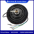 10 Inch Dual Drive Electric Motor 52V60V1600W3000W Powerful Electric Scooter Hub Motor Disc Brake Brushless Vacuum Tire E-Bike