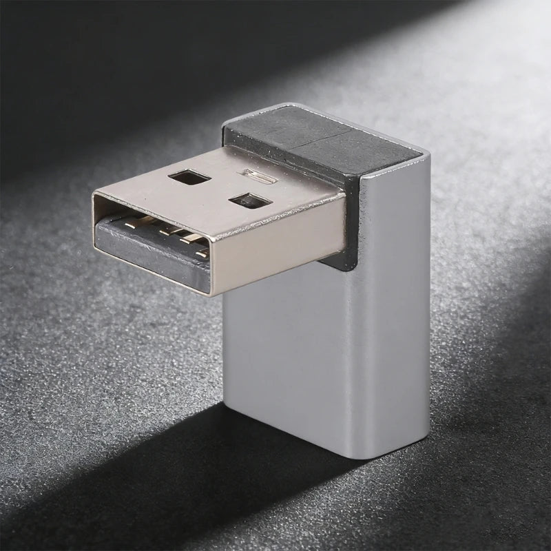 90 Degree Right Up Down Angled USB3.0 Male to Female Extension Adapter for Laptop PC USB Extension Converter XX9A