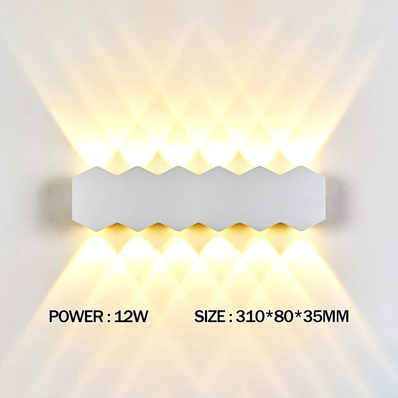 LED Wall Lamp Waterproof Outdoor Wall Light Porch/Garden/Bedroom Indoor Modern Nordic Sconce Luminaire 2 4 6W 8W 10W 12W 85-265V