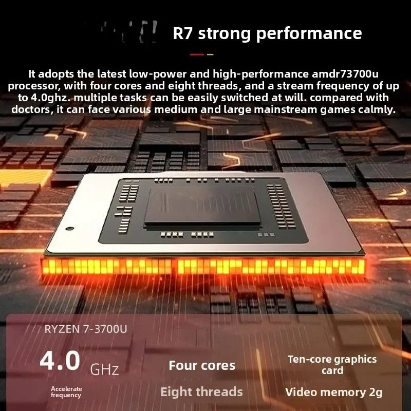 15.6 inches, Ryzen R3R7 metal thin and light office business, game book portable, laptop WS03