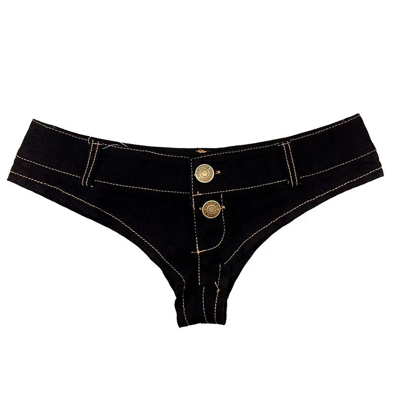 Sexy Low Waist Mini Denim Shorts Women Summer Beach Short Pants Jeans Woman Fashion Womens Club Party Jean Micro Shorts LTMW