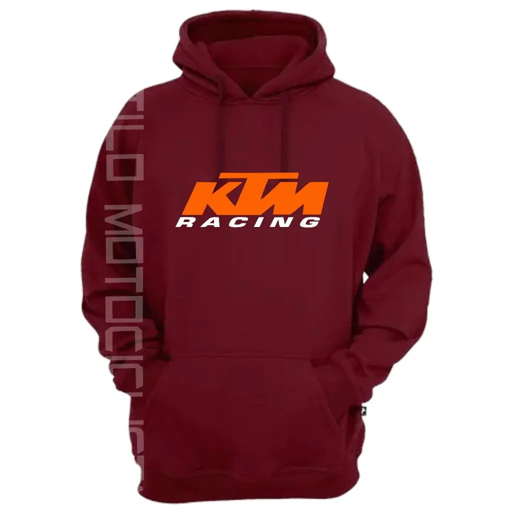 KTM RACING Moto casaco canguru com bolso masculino e feminino