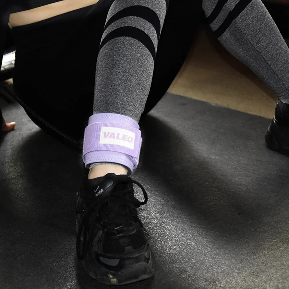 Double D-Ring Cable Ankle Straps For Gym Workouts Glutes Legs Strength Training Brace Support Sport Safety Abductors Ankle Cuffs