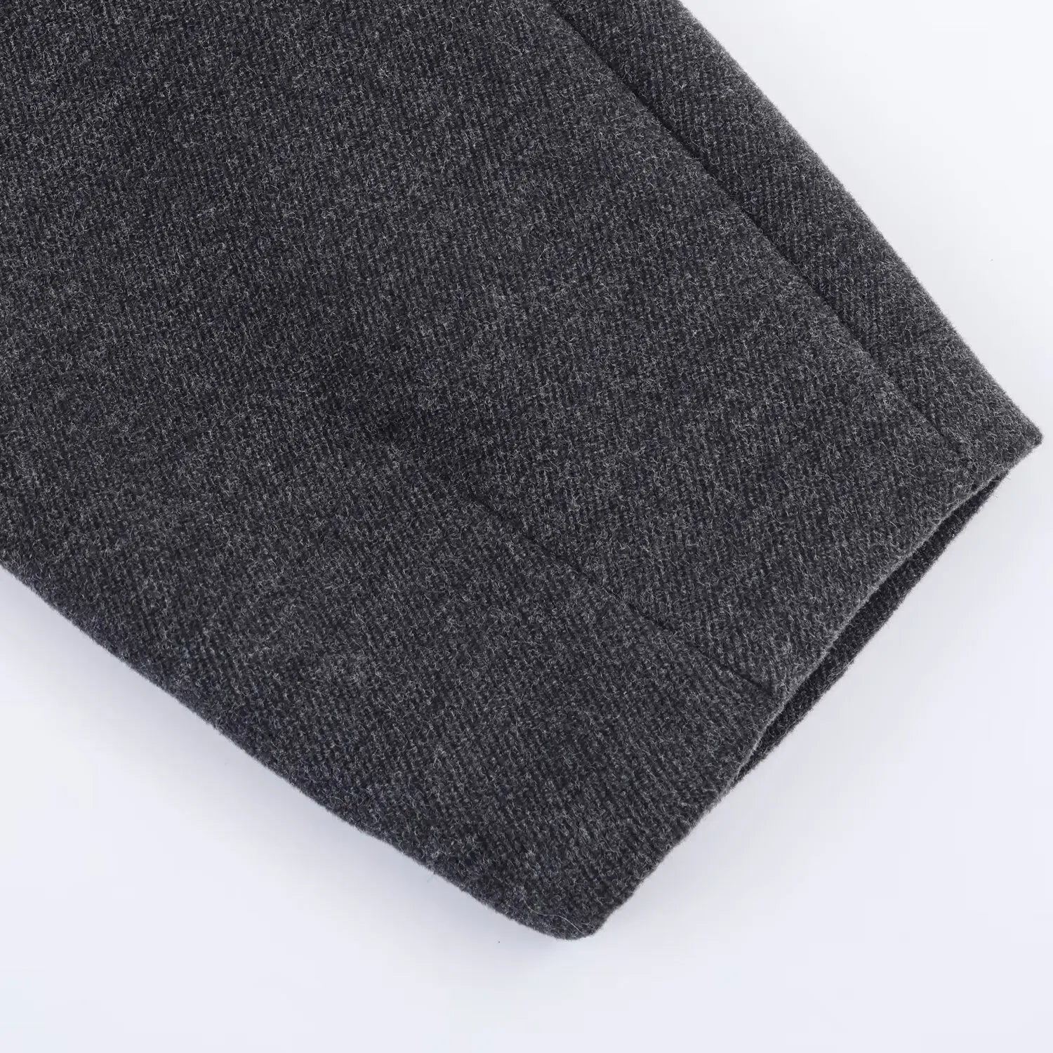 Ladies'Elegant High-End Grey Woolen Coat Women Stand Collar Single Breasted With Belt Long Coat Commut Casual High Street Coat