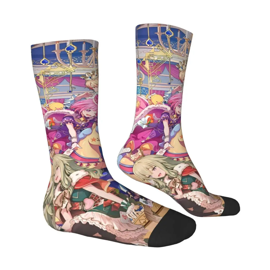 Project Sekai Rui Kamishiro Anime Game Socks Harajuku Stockings Winter Anti Slip Women Men Socks Comfortable Running Socks