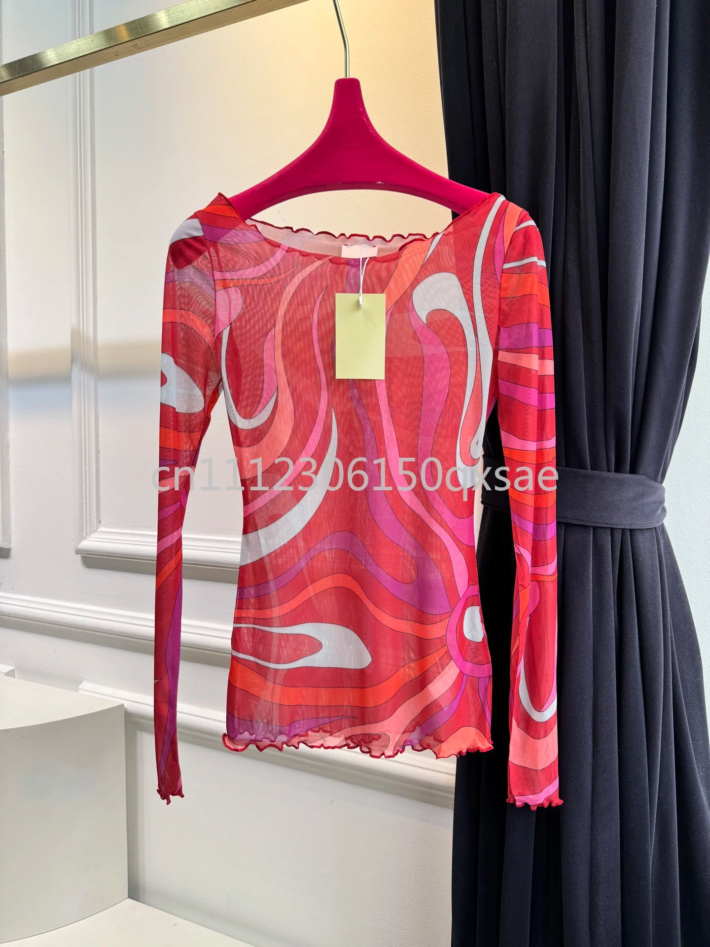 Fashion Design Women's Blue Mesh Dresses with Designer Signature Letter Logo Skirts Luxury Brand Women's Sexy Mesh Beachwear