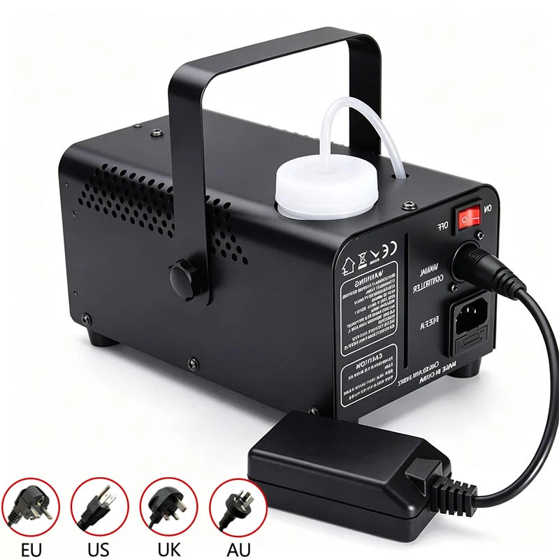 500W 3 LEDS Lights Smoke Machine RGB Remote Control Strobe Effect With Wired Controller&Wireless Remote Control for Party Show