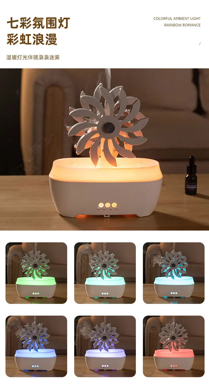 Water Drop Essential Oil Aromatherapy Machine Household Heavy Fog Volume Remote Control Timing Ultrasonic Atomizing Humidifier