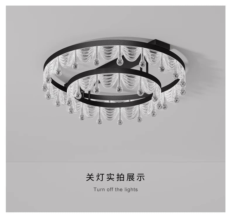 Ceiling Light LED Simple Modern Atmospheric Light Luxury Full Spectrum Eye Protection Room Lamp Use Suitable for Home Decoration