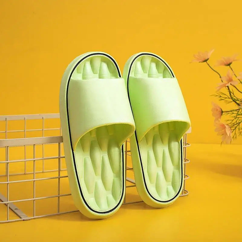 Fashionable Super Light Women's Slippers Anti-Slip EVA Elastic Shoes Colorful Sneakers In Door Bathroom Flip Flops