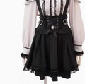 Japanese Liz Dress Sweet Girls Mine Bow Two-Way Detachable Apron Suspender Dress Women's Slim Bow Sleeveless Strap Dress Girls