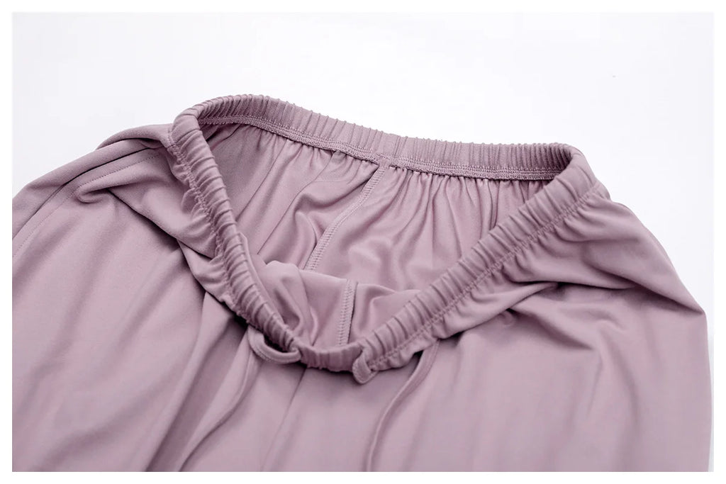 Women's High Waist Drawstring Yoga Pants Hanging Wide Leg Loose Casual Pants Women's Sports Pants Fitness Running Elastic Pants