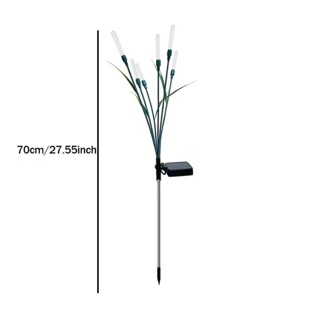 1/2/4PCS Outdoor Solar Reed Lights Waterproof Bubble Stake Lights For Garden Pathway Courtyard Decor