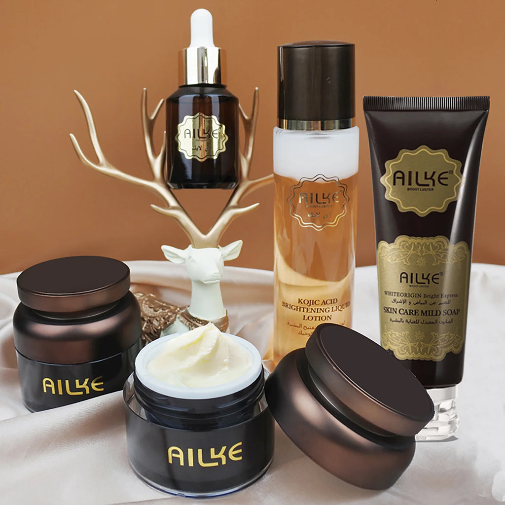 AILKE Facial Whitening Skin Care Women Set, Brighten, Even Skin Tone Kit, Anti Dark Spots, Freckle, Pigmentation, Moisturizing