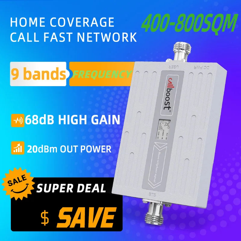 Callboost 4G LTE Mobile Phone Network tower Transceiver 1900MHz Cellular Amplifier Internet Amplifi 3G Antenna external Repeater