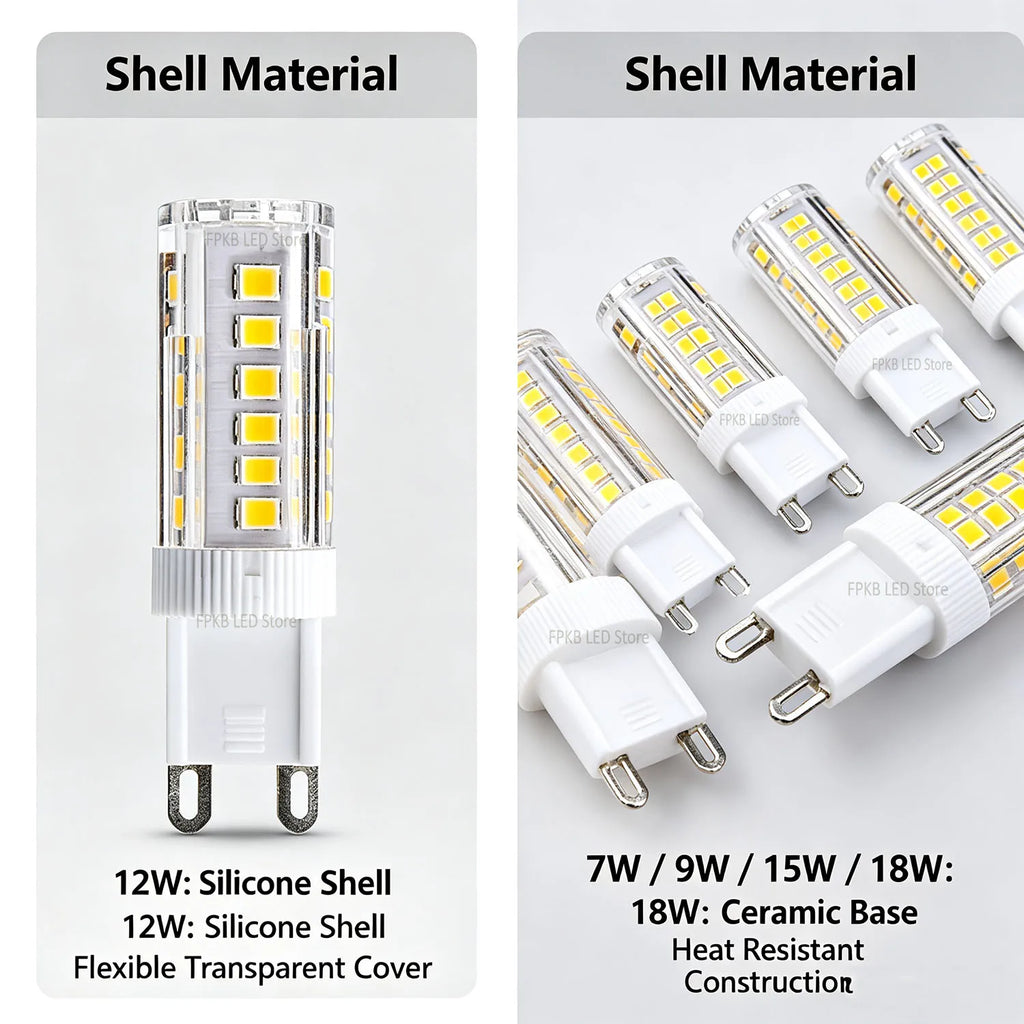 G9 LED Lamp 7W 9W 12W 15W 18W AC 220V Led Bulb SMD 2835 G9 Light Replace 30/40W Halogen Lamp Light for Home Useful Corn Light