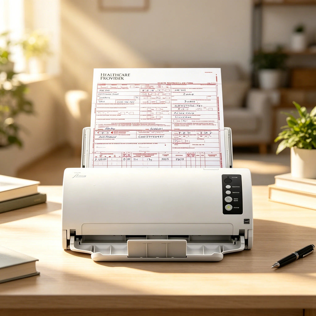 Fujitsu FI7030 Value-Priced Office Color Duplex Document Scanner with Auto Document Feeder (ADF) 600dpi USB Document Scanner
