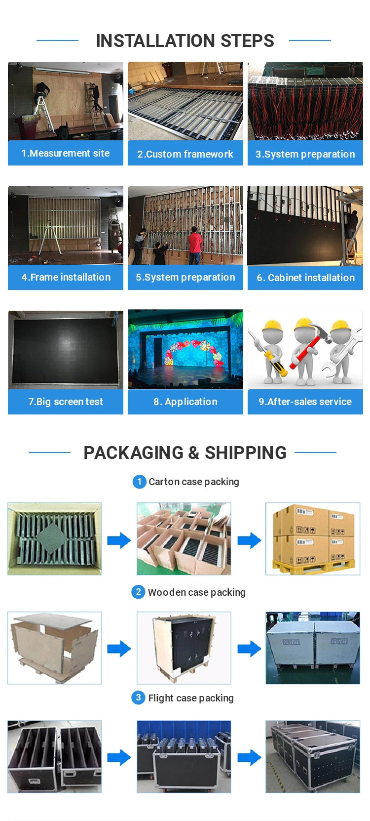 Rental Led Display Indoor Outdoor Full Color Ledwall P3.9 P3.91 Led Video Wall 500x500mm Die Cast Aluminum Display Screens