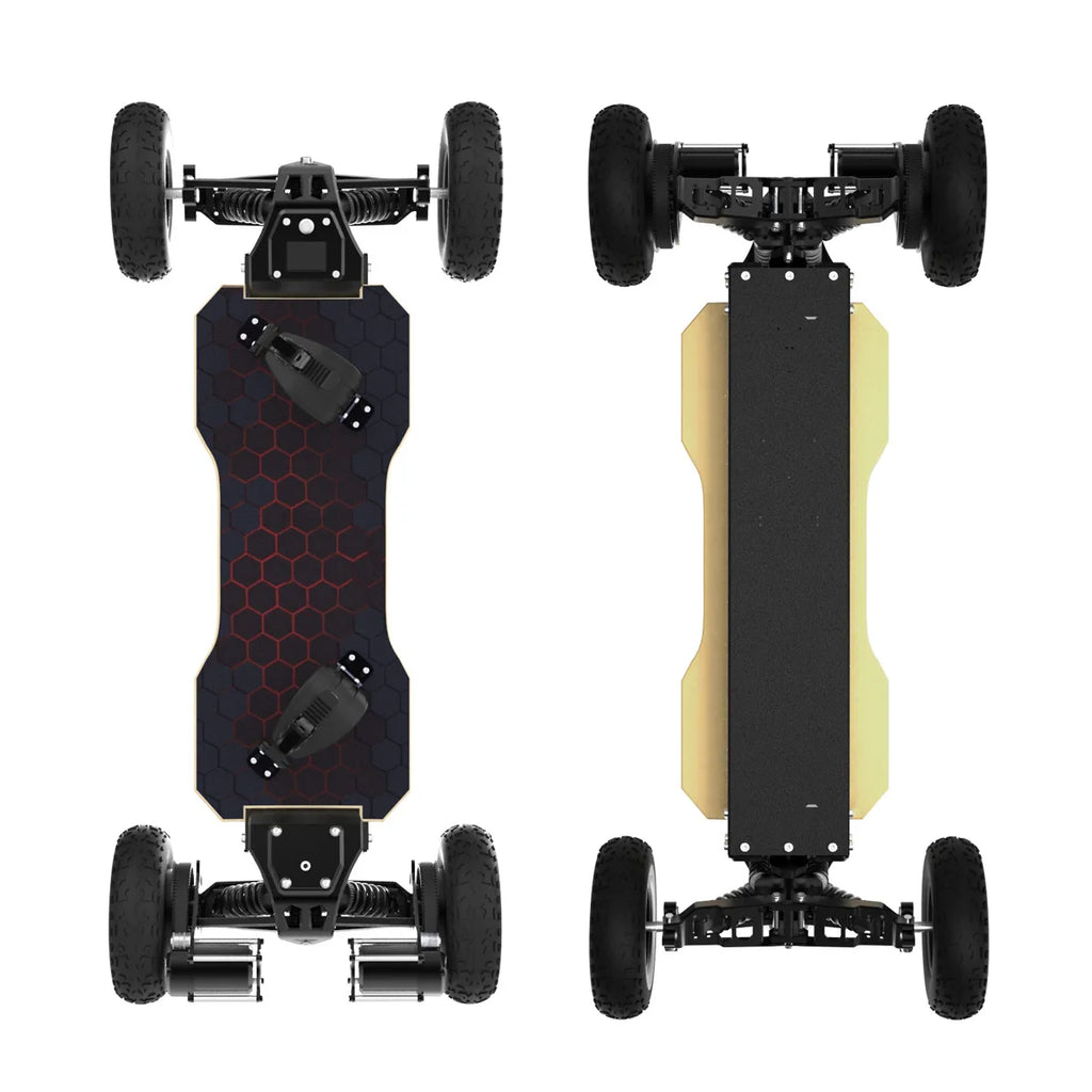 Jking Mars All-Terrain Electric Skateboard Remote Control Off-Road Four-Wheel Drive For Suspension Walking Belt