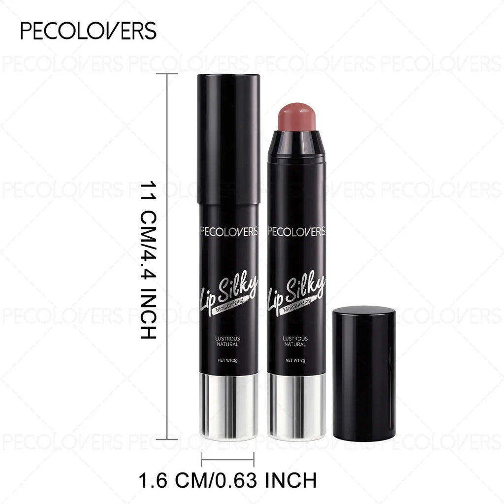 1PC Creamy Long-lasting Lipstick, Waterproof, Natural Moisturizing Lip Balm Pen, Non-stick Cup, Suitable for Date/Daily Needs