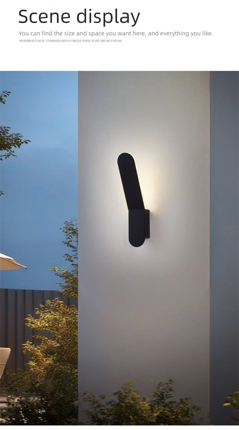 LED outdoor wall lamp IP65 modern simple waterproof hotel villa garden door creative outdoor lighting