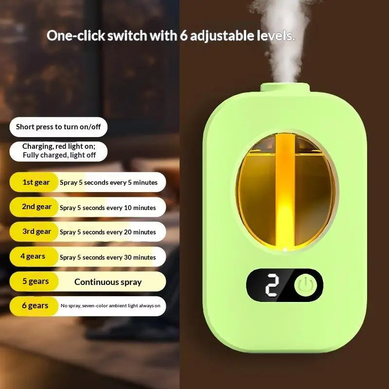 Automatic Aromatherapy Diffuser Adjustable Mist Level Essential Oil Humidifier 250ml Air Freshener for Home Spa