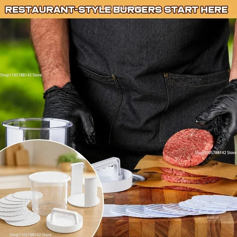 Burger Patty Maker tool,Storage Containers for making hamburger patties Hamburger for BBQ - Burger Shaper for Meat