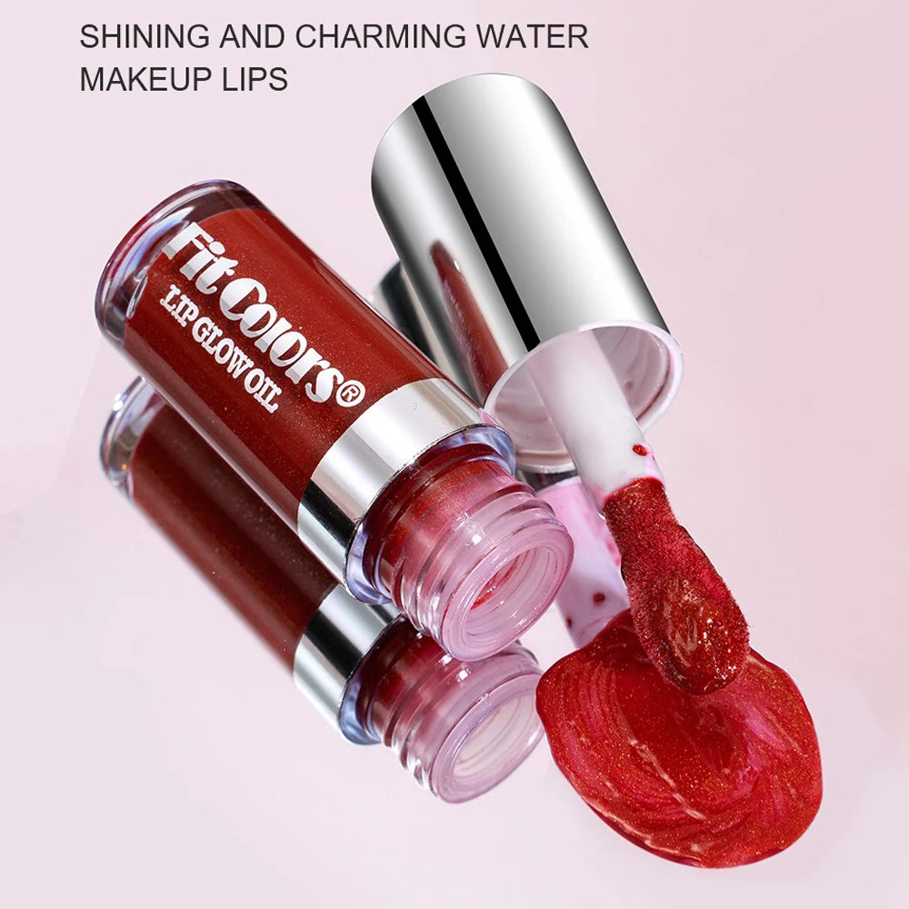 Moisturizing Mirror Effect Lip Gloss Lip Glaze 6 Colors Refreshing Non-Greasy Glossy Long-Lasting Liquid Lipstick Makeup