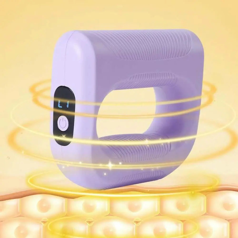 Portable Electric Fascia Massage Ring Adjustable Speed Fat Burning Electric Body Slimming Machine Compact Size with Belt