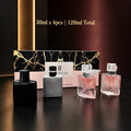 MYSTICAL Womens Perfume Gift Set 4 Piece 30ml Each 120ml Total Floral Fruity Woody Leather Scents for Daily Wear Office Date Night Travel Birthday Gift