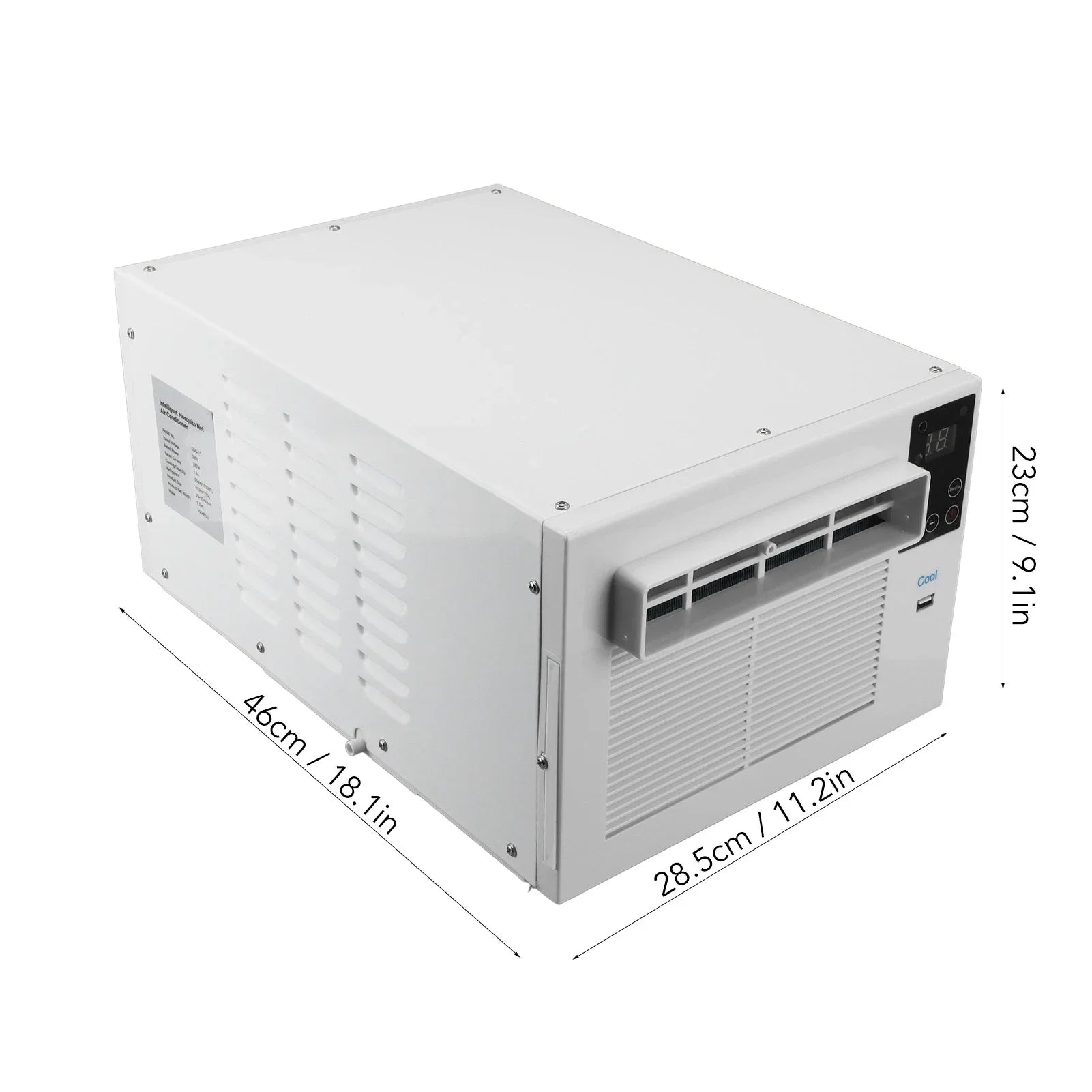 Portable Air Conditioner Energy Saving 1900BTU 280W Mini Mobile AC with Remote Control for Home Dorm Office Camping Pet Space