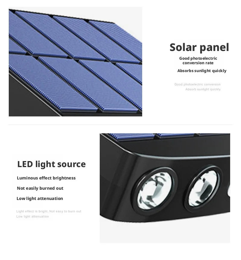 Outdoor Home Courtyard Outdoor Waterproof Lighting Solar Induction Street Lamp Simulation Monitoring Intelligent Light Control