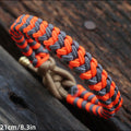 Paracord Survival Bracelet for Men Women, Handmade Tactical Outdoor Rope, Adjustable Hiking Camping Gear