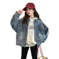 Girls Denim Jacket Spring Autumn 2026 New Style Casual Versatile Loose Button Down Jean Coat Fashion Children's Clothing