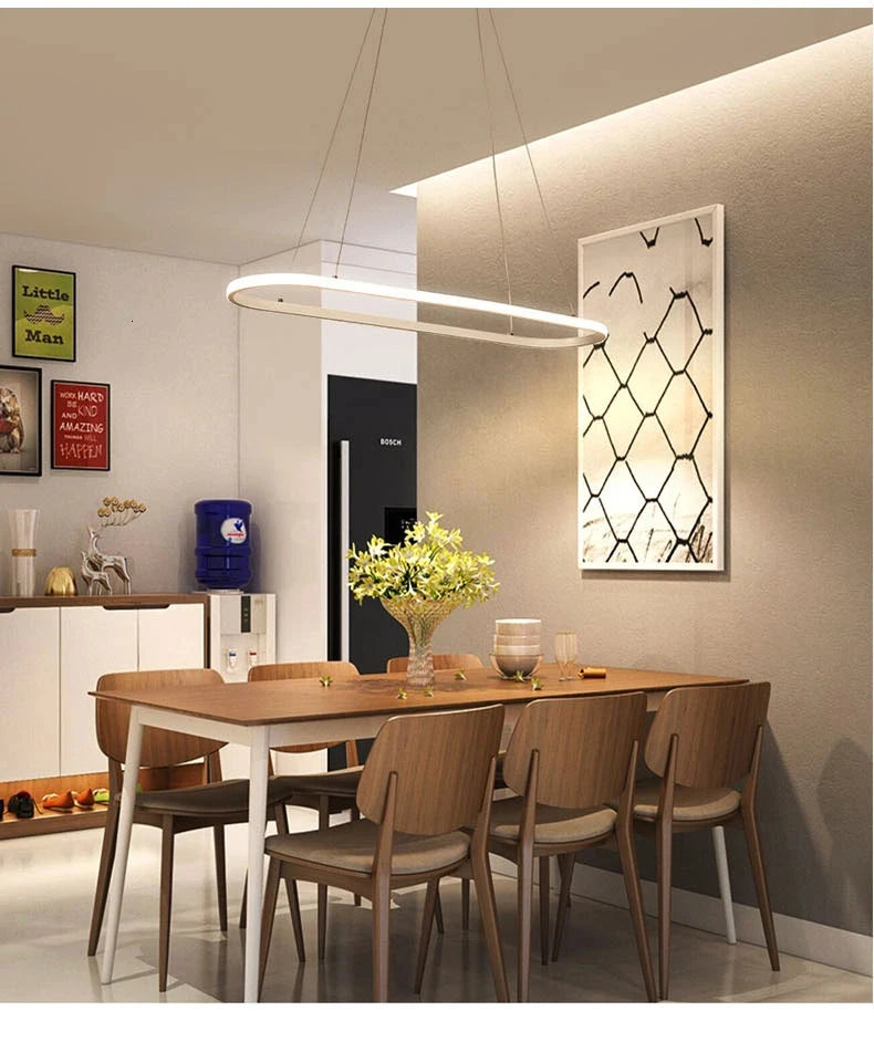 Modern Led Pendant Lighting Indoor Lamps For Restaurant Bedroom Living Room Lights Remote Control Decorative Lamparas AC110/220V
