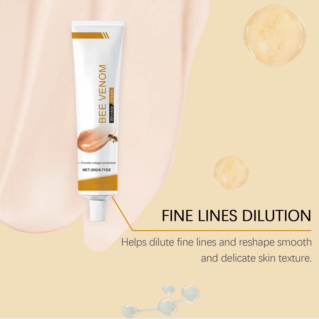 Bee Venom Wrinkle Removal Cream Anti Sagging Antioxidant Moisturizing Facial Lifting Tighten Skin Care Bee Venom Face Cream 20g