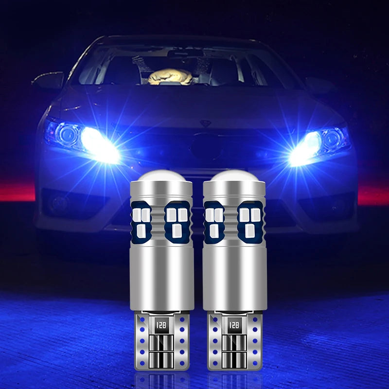 For Audi A1 8X A3 S3 8L 8P 8V A4 S4 B6 B7 B8 B9 A5 A6 S6 C5 C6 C7 C8 A7 TT 8N 8J 2PCS T10 Car Led Light Parking Position Lamps