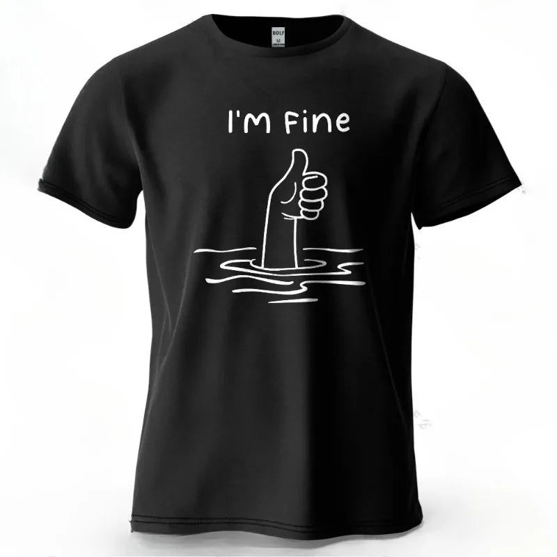 Men T-Shirt 100% Cotton Oversized Minimalist Cartoon Graphic fashion Streetwear Breathable Fabric Simple Stylish Style Tops Tees