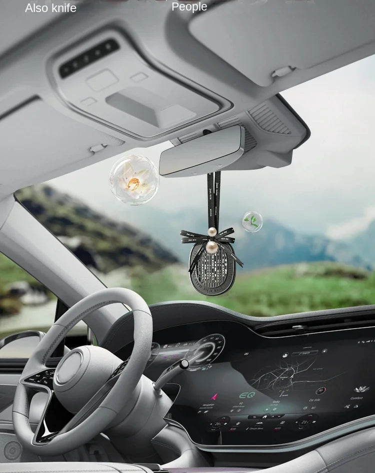 Car Fragrance Diffuser Natural Scented Car Perfume Pendant Decorate long-lasting aromatherapy fragrance piece car deodorization