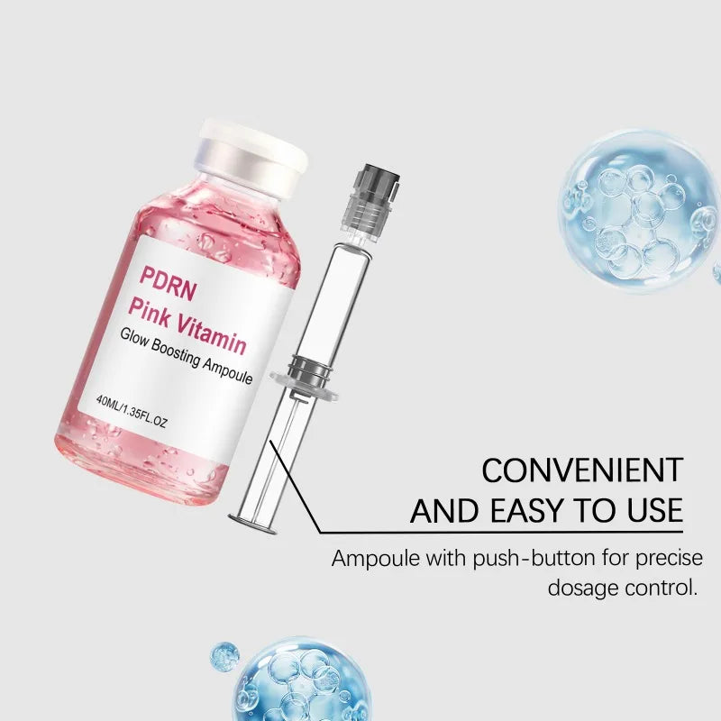 PDRN Salmon DNA Serum Deep Collagen Barrier Serum, Peptide Intensive Activation, Pink PDRN Stem Cell Ampoule, Moisturizing
