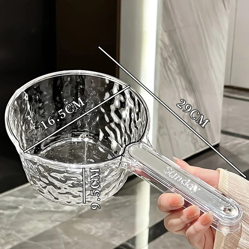 Stainless Steel Water Ladle Pan Pot Thickening Non-stick Suop Pan With Handle Or Plastic Ladle Household Kitchen Gadgets〔CC11〕
