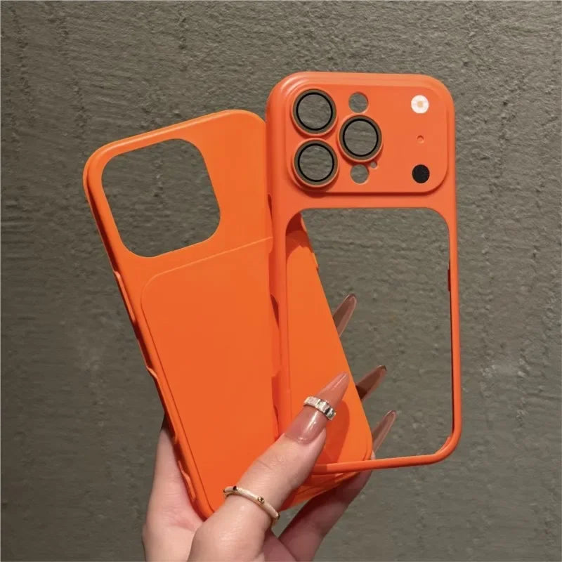 2 IN 1 Case For iPhone 18 17 16 15 14 Plus 13 12 11 Pro Max Shockproof Matte Lens Protection Instant Change to 17 Simple Cover