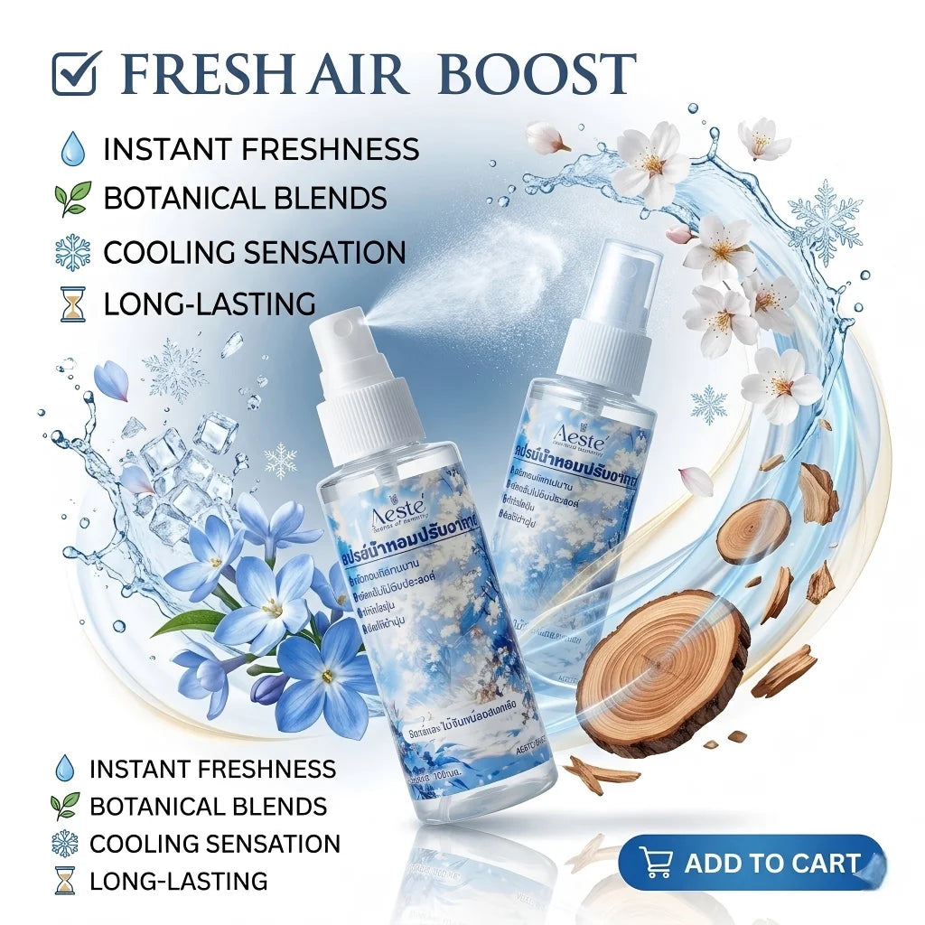 100ml Room Air Freshener Spray Long Lasting Fragrance Deodorizer for Home Bathroom Car Office