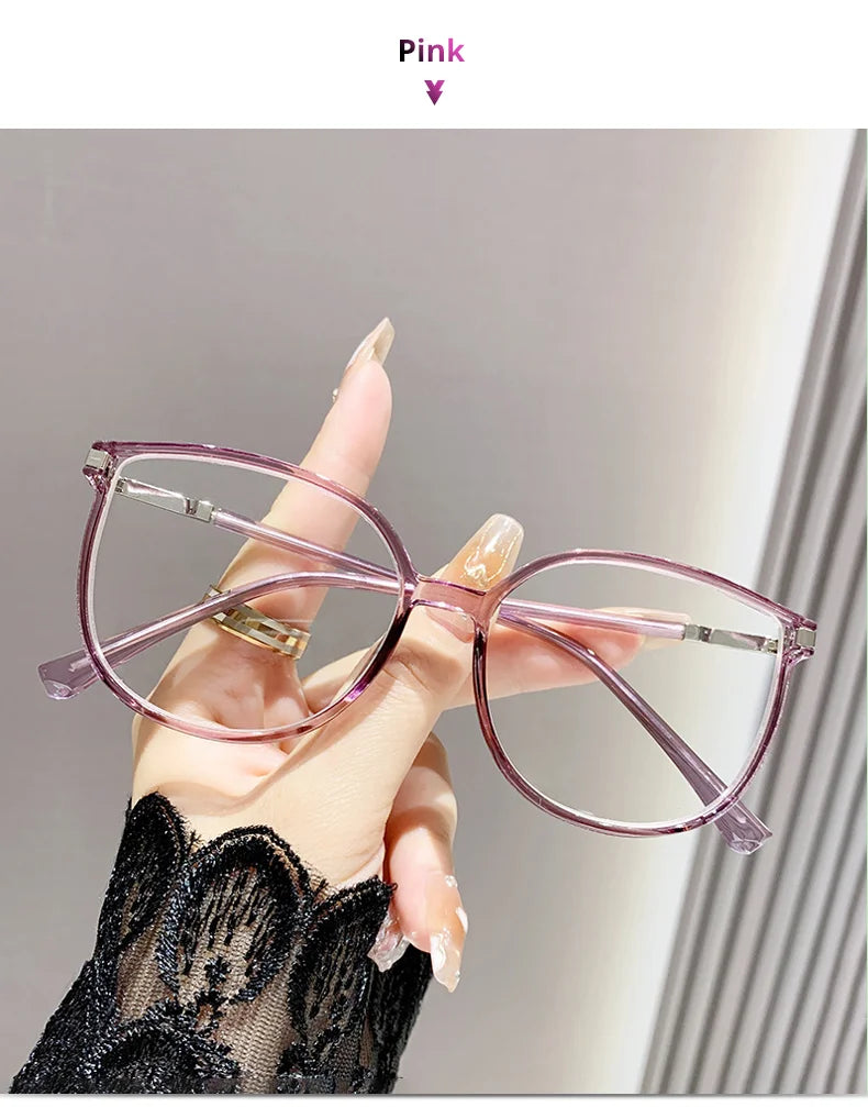 Fashion Women's Grade Glasses Trendy Luxury Reading Glasses Lady Presbyopic Graduated Lenses Transparent Glasses Eyepieces 2025