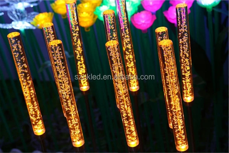Theme Park Lighting Easy Installation Outdoor Waterproof PMMA Fiber Optic Reed Light