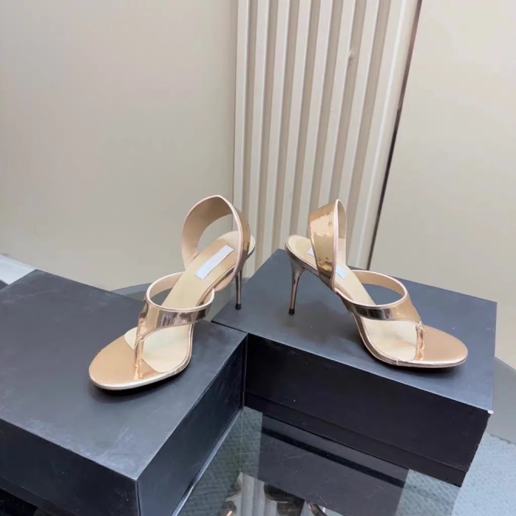 Women's Summer New Round Head Stiletto Sandals European and American Fashion Sexy Sizes 34-46 Large Sandals