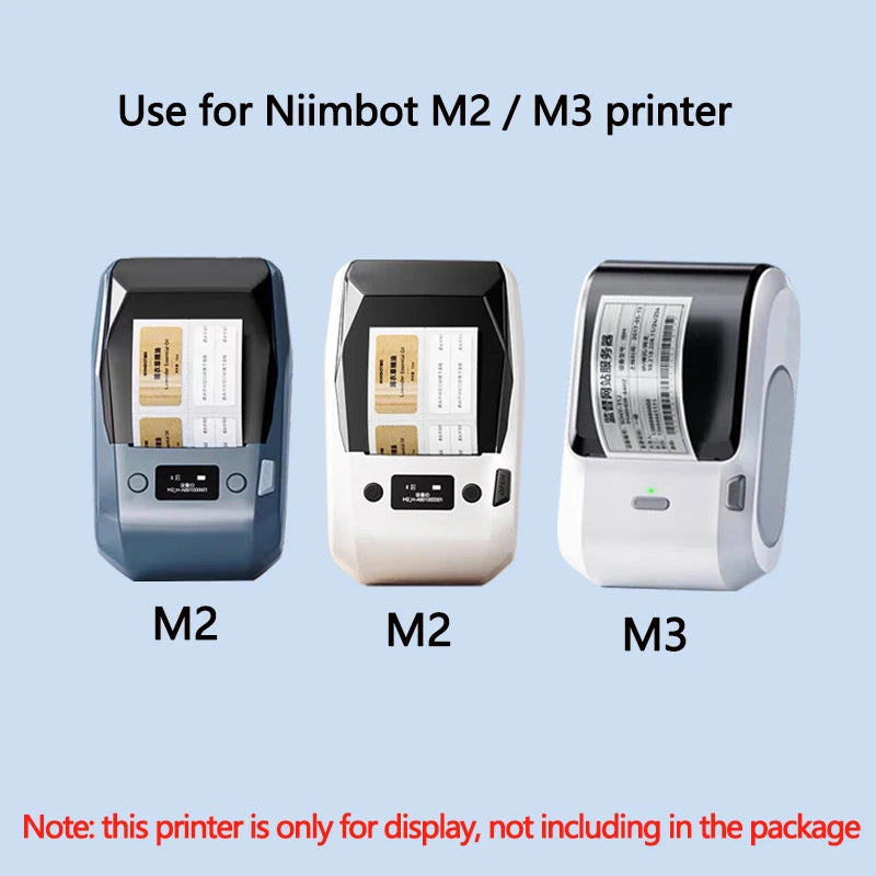 Niimbot M2/M3  White Label Paper Self-adhesive Heat Transfer Printing Waterproof Sticker for Niimbot M2/M3 Printer
